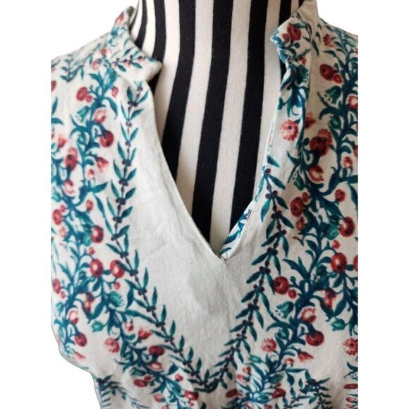 Boho Summer Peasant Fruit Inspired Cotton Shift Dress 12 Festival - Picture 2 of 8